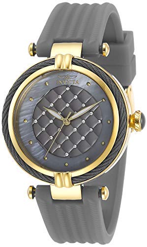 Product Cover Invicta Women's Bolt Stainless Steel Quartz Polyurethane Strap, Grey, 18 Casual Watch (Model: 28944)