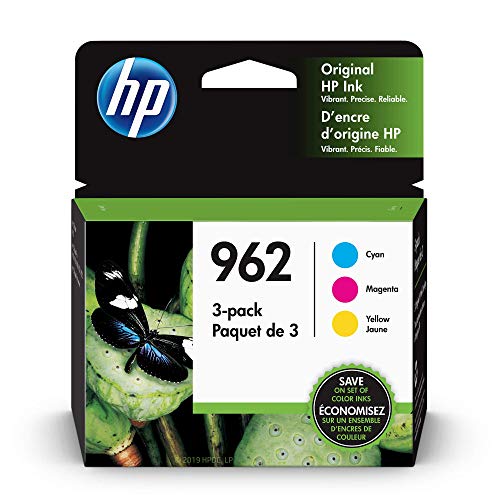 Product Cover HP 962 | 3 Ink Cartridges | Cyan, Magenta, Yellow | 3HZ96AN, 3HZ97AN, 3HZ98AN