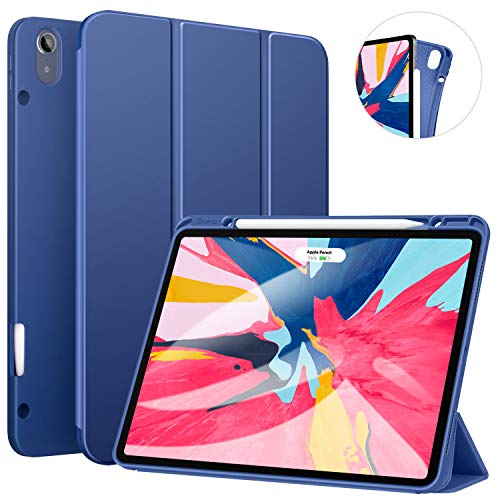 Product Cover ZtotopCase for iPad Pro 12.9 Inch 2018, Full Body Protective Rugged Shockproof Case with iPad Pencil Holder, Auto Sleep/Wake, Support iPad Pencil Charging for iPad Pro 12.9 Inch 3rd Gen - Navy Blue