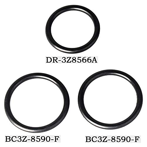 Product Cover O-Rings Gasket Seal Set Engine Radiator Hose And T-pipe coolant leak Repair Replacement Fit Ford F-150 5.0L Mustang DR3Z-8566-A & 2x BC3Z-8590-F