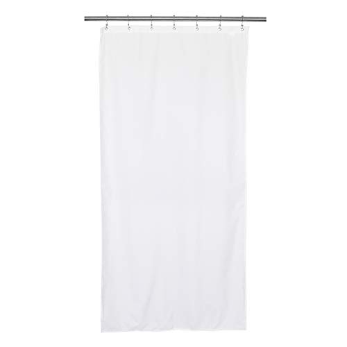 Product Cover Barossa Design Waterproof Fabric Stall Shower Curtain or Liner 36 inch Wide, Hotel Quality, Machine Washable, White, 36x72