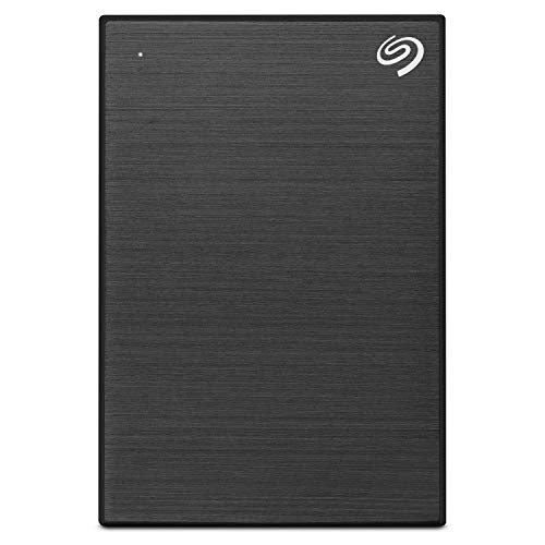 Product Cover Seagate Backup Plus 5 TB External Hard Drive Portable HDD - Black USB 3.0 for PC Laptop and Mac, 1 Year Mylio Create, 2 Months Adobe CC Photography (STHP5000400)