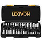 Product Cover LEXIVON Master HEX Bit Socket Set, S2 Alloy Steel | Complete 32-Piece, SAE and Metric Set | Enhanced Storage Case (LX-144)