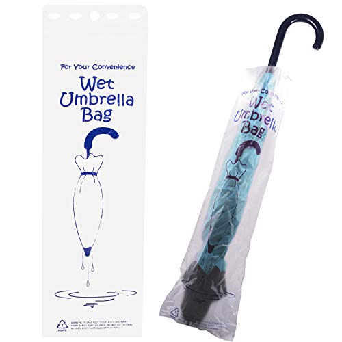 Product Cover Upper Midland Products 100 Pack Wet Umbrella Bags Fits Most Stands Plastic Bag Refills