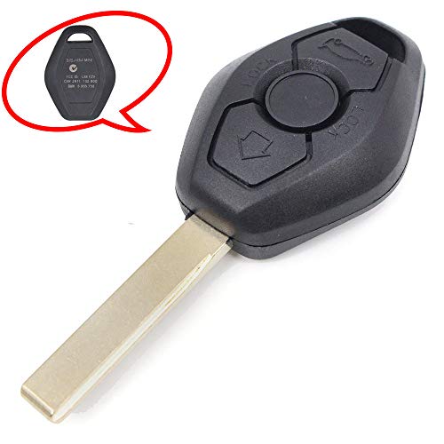 Product Cover Beefunny 315/433MHz Adjustable ID44 Chip EWS System Remote Car Key Fob 3 Button for BMW 325 330 318 525 530 540 E38 E39 E46 M5 X3 X5 (1)