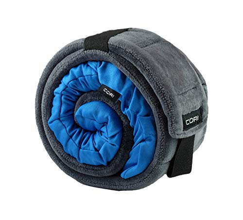 Product Cover CORI Travel Pillow - World's 1st Customizable Memory Foam Travel Neck Pillow That ADAPTS to You for The Best Support, Comfort & Portability (CORI Blue)