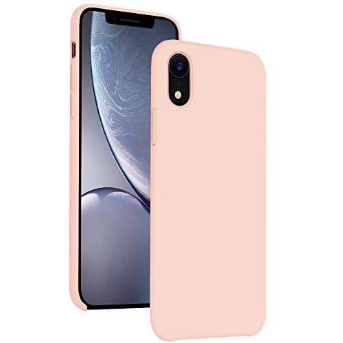 Product Cover Diaclara iPhone XR Case Silicone, 6.1'' Hybrid Cases Classic Bumper Shockproof Drop Protective Cover for Apple iPhone 2018 (Pink Sand, 6.1)