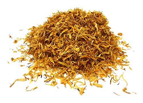 Product Cover Calendula Petals - Pure Dried Marigold Flower Petals - Vegan | Gluten Free | Non-GMO | No Sugar Added - Net Weight: 0.35oz / 10g - Calendula Officinalis
