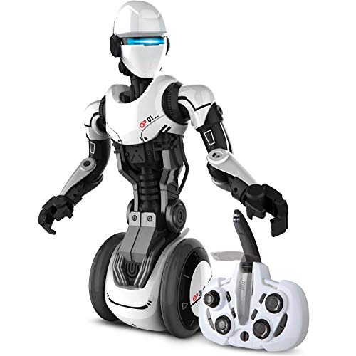 Product Cover SHARPER IMAGE RC Humanoid OP One Robot, Cool Sci-Fi Android with Moving Arms and Gripping Hands, Dances, Plays, Performs, Spy Mode, Voice, Wireless Control, Full Directional Movement, Battery Power