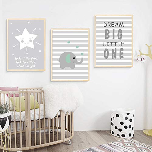 Product Cover UrbanStyle Boutique Premium Nursery Print Canvas Art (Set of 3-UNFRAMED) 12