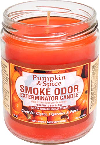 Product Cover Smoke Odor Exterminator Candle, Pumpkin & Spice, 13oz Jar - Pack of 2