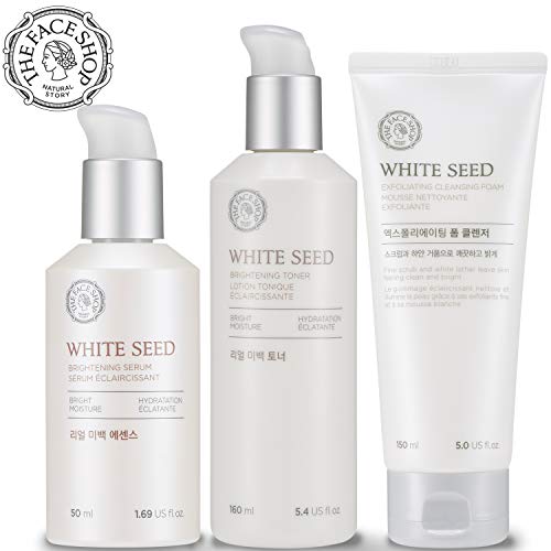 Product Cover THE FACE SHOP White Seed Brightening Set (Toner + Serum + Cleanser), 20 g.