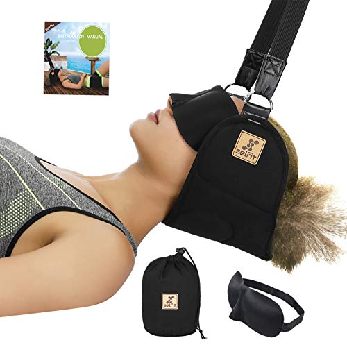 Product Cover Portable Head Hammock Cervical Traction Device for Neck Pain Relief, Neck Support and Stretcher, SELFIT Relaxation Sling Provides Physical Therapy for Tensions and Shoulder Pain
