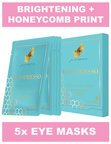 Product Cover Fast Beauty Co. 5 Pairs Eyespresso Brightening Gold Honey Comb Under Eye Masks With Hyaluronic & Collagen