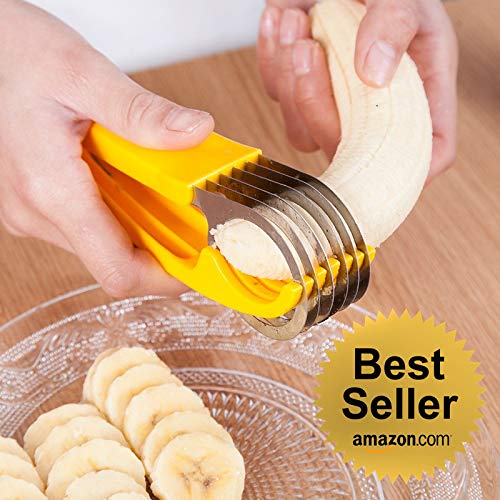 Product Cover 2019 Best Selling Cool Kitchen Gadgets Banana Cucumber Sausages - Fruits & Vegetables Slicer - Cutter with FREE Ice Cream Scoop