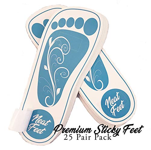 Product Cover 25 Pairs (50 feet) Premium Disposable Spray Tanning Sticky Feet; Stick on Feet; Stick On Sole Protector for Sunless Tanning