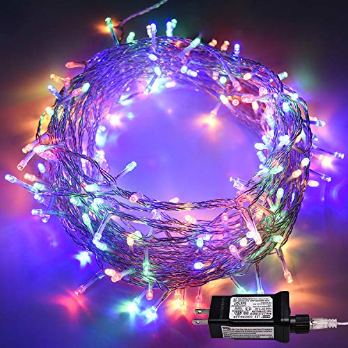 Product Cover JIAMAOWW Indoor String Lights, Waterproof Fairy Light 8 Modes 100 LED 49.2 Feet Decorative Lights Plug in 30V Transformer Safe Voltage for Bedroom, Patio, Wedding, Party (Multi-Color)