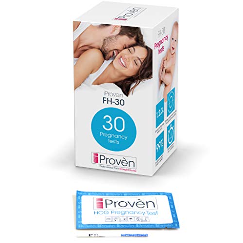 Product Cover Pregnancy Test Early Detection - 30 Pregnancy Tests - Early Pregnancy Test - Extra Sensitive HCG Test Strips - Pregnancy Tests in Bulk/Kit for Trying to Conceive Women - iProven FH-30
