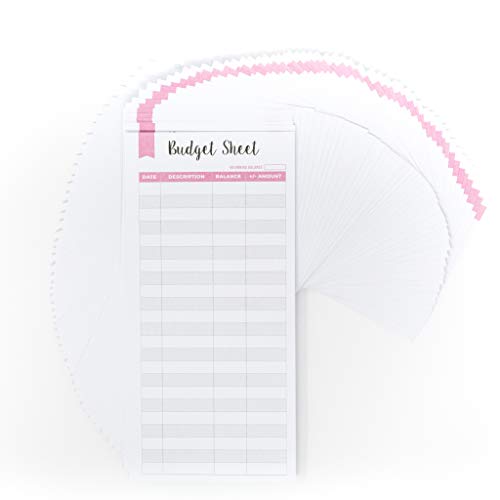 Product Cover 60 Expense Tracker Sheets. Budget Trackers Paper for Personal and Business Use. `