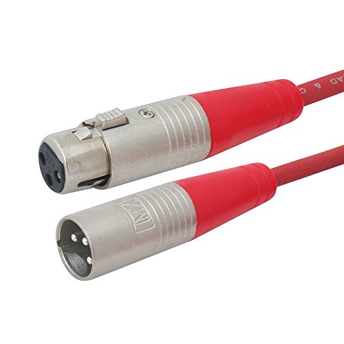 Product Cover MX 3 PIN MIC EXT. Female XLR / 3 PIN MIC Male XLR Cord (Color AS PER Available) - MX-3331 (5 MTR)
