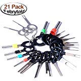Product Cover Febrytold 21Pcs Terminals Removal Key Tools Set for Car, Auto Electrical Wiring Crimp Connector Pin Extractor Puller Repair Remover Key Tools Set for Most Connector Terminal