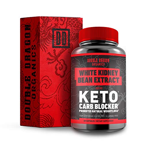Product Cover White Kidney Bean Extract - 100% Pure Carb Blocker and Fat Absorber - Keto Carb Blocker- Double Dragon Organics (60 Caps / 600MG)