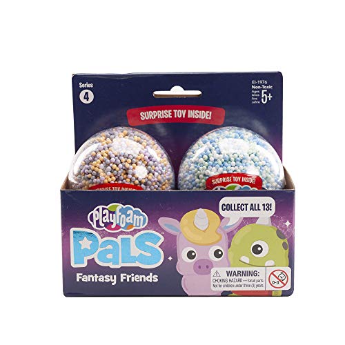 Product Cover Educational Insights Playfoam Pals Fantasy Friends 2-Pack | Non-Toxic, Never Dries Out | Includes Collectible Playfoam Pals & Three-Tone Sparkle Playfoam | Perfect for Ages 5 and up