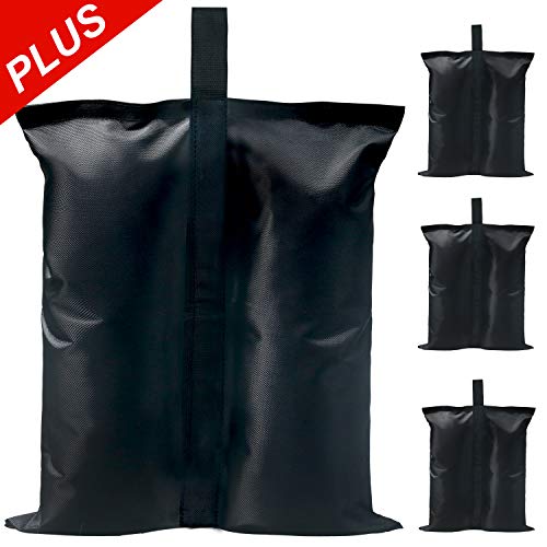 Product Cover ABCCANOPY Industrial Grade Canopy Weights Bag Leg Weights for Pop up Canopy, Instant Outdoor Shelter (Black-Plus)