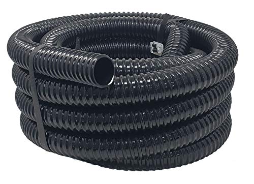Product Cover Sealproof Kinkproof 1-1/4 Dia Waterfall, Pond Tubing & Aquarium Hose, 1-1/4-Inch ID, 20 FT, Black, Corrugated, Made in USA