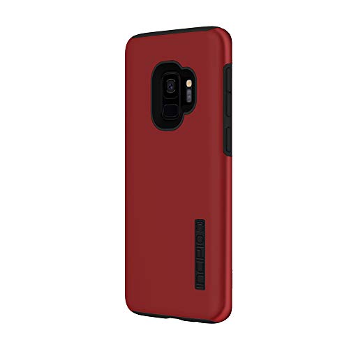 Product Cover Incipio DualPro Samsung Galaxy S9 Case with Shock-Absorbing Inner Core & Protective Outer Shell for Samsung Galaxy S9 (2018) - Iridescent Red/Black