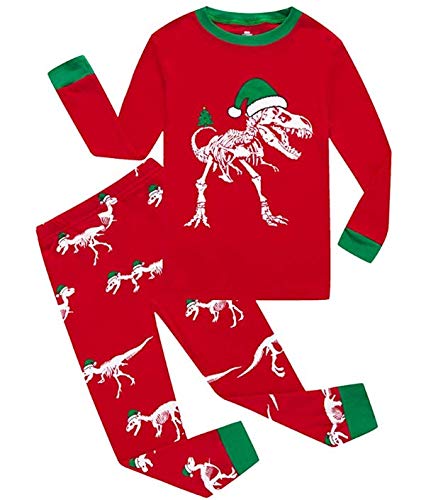 Product Cover Little Girls Boys Long Sleeve Christmas Pajamas Sets 100% Cotton Pjs Kids Holiday