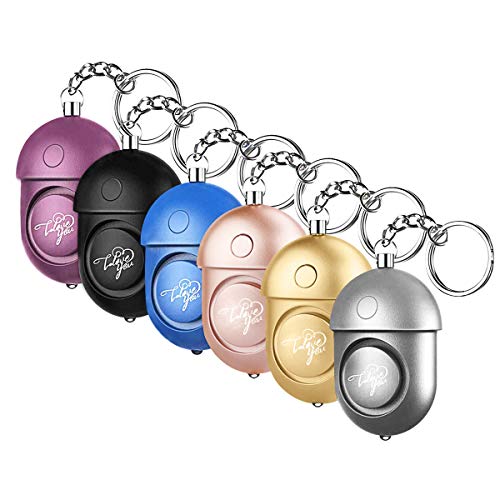 Product Cover WOSPORTS Safesound Personal Alarm, Safety Alarm Keychain Powerful 130DB/6 Pieces Emergency/SOS Alarm with LED Self-Defense Security Alarm for Women Kids and Elders