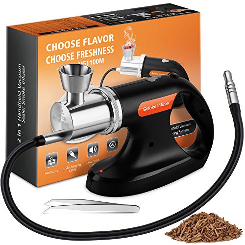 Product Cover JoChef Professional Handheld Smoke Gun - Cold Smoker + Vacuum Function - USB Smoking Gun Food Smoker - Wood Chips Included - Ideal Gift for Chefs and Mixologists - Use for Sous Vide, Cocktails + Ebook