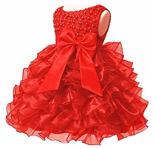 Product Cover Baby Girl Dresses Ruffle Lace Pageant Party Wedding Flower Girl Dress