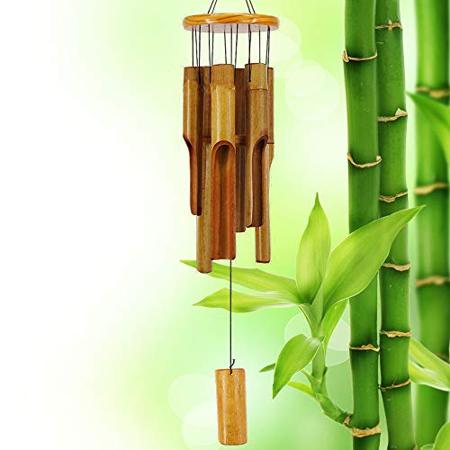Product Cover VIITION Wooden Wind Chimes Outdoor, Bamboo Wind Chimes with Amazing Deep Tone for Patio Garden Home Décor, Natural Beautiful Sound
