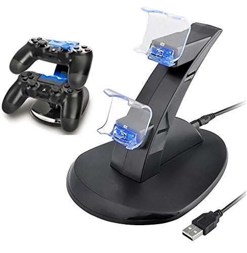 Product Cover PS4 Controller Charger, Playstation 4 / PS4 Slim / PS4 PRO / PS4 Controller Charger, Charging Station, Charging Station, Dual USB Fast Charging Ps4 Station for Sony PS4 Controller by IHK