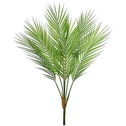 Product Cover Bird Fiy Artificial Greenery Plant Palm Leaf Plants Faux Fake Tropical Palm Fronds Plants Palm Tree for Home Party Wedding Decorations