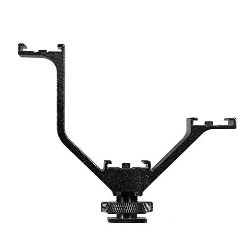 Product Cover Electomania® Universal V Shaped Mount Bracket Compatibility for DSLR Camera (Black)