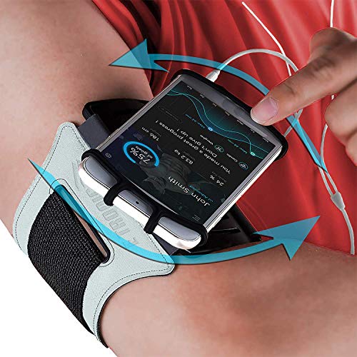 Product Cover Reflective Running Armband: Fits All Phones & Arm Sizes. Runners High Visibility Safety Gear Cell Phone Holder Band Case. Vis Strap for Jogging Cycling Hiking Biking Training Walking. for Women & Men