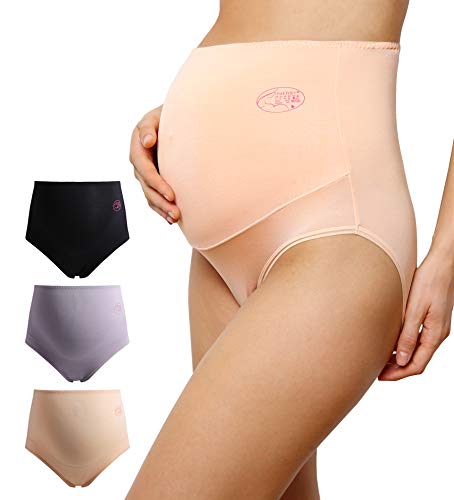 Product Cover INNERSY Women's Maternity Panties Over The Bump Modal Pregnancy Underwear Intimates Lingerie Briefs 3 Pack