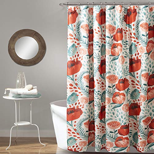 Product Cover Lush Decor, Multi Poppy Garden Shower Curtain, 72