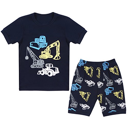 Product Cover WWEXU Boys Pajamas Set Long Sleeve Toddler Pjs Kids Clothes Cotton Sleepwear