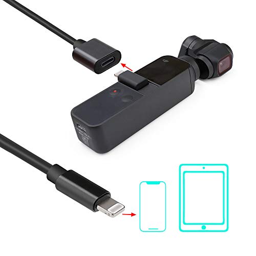 Product Cover RCstyle Osmo Pocket OTG Cable Data Line Universal Extension Cord Female Connector Adapter Cable Compatible with DJI OSMO Pocket Accessories, 39 Inches