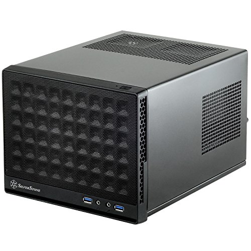 Product Cover SilverStone Technology Ultra Compact Mini-ITX Computer Case with Mesh Front Panel Black (SST-SG13B-USA)