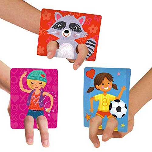 Product Cover Peaceable Kingdom Valentines 28 Finger Puppet Cute Animal Cards with Envelopes