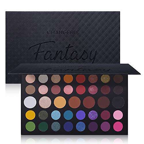 Product Cover CHANGEABLE Pro 39 Colors Eyeshadow Palette Matte Shimmer Make Up Eyeshadow Palette Pigmented Eye Shadow Powder Natural Colors Long Lasting Waterproof Makeup Pallet