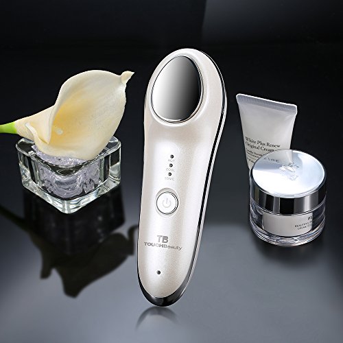 Product Cover TOUCHBeauty Hot & Cold Facial Massager - Handheld Sonic Vibration Anti Aging Skin Rejuvenating Relaxation Device for Smoother Tighter Face, Skincare Warming & Cooling Beauty Tool for Women TB-1389