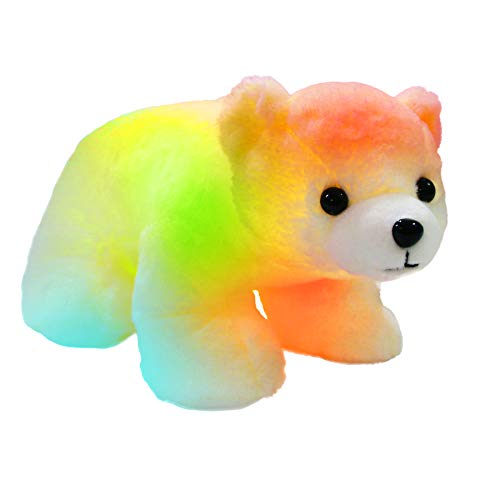Product Cover Bstaofy Glow Polar Bear LED Stuffed Animals Night Light Curious Soft Plush Adorable Floppy Toy Gift for Kids on Christmas Birthday Festival Occasions, 11'', White
