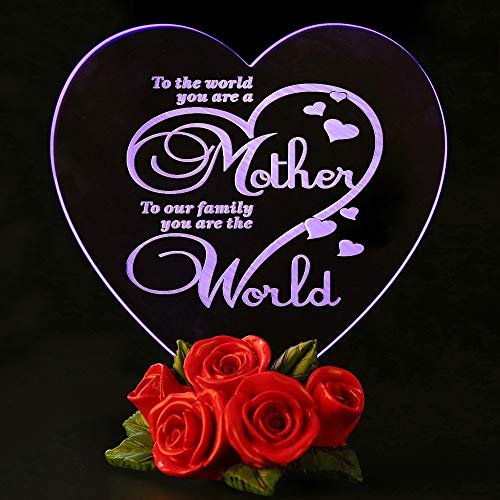 Product Cover Mothers Day Gifts Birthday Presents for Mom Color Changing LED Cake Toppers