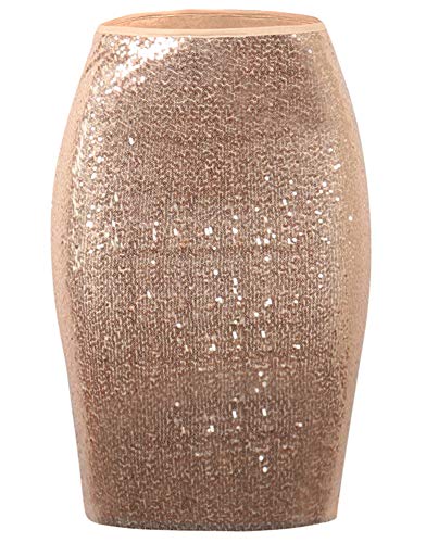 Product Cover Speedle Women's Sequin Skirt High Waist Sparkle Pencil Skirt for Vegas Party Cocktail